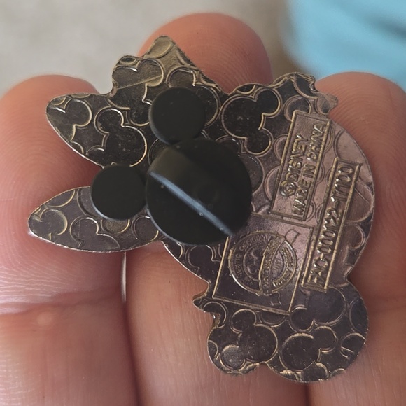 Worried White Rabbit Enamel Pin - Picture 2 of 2